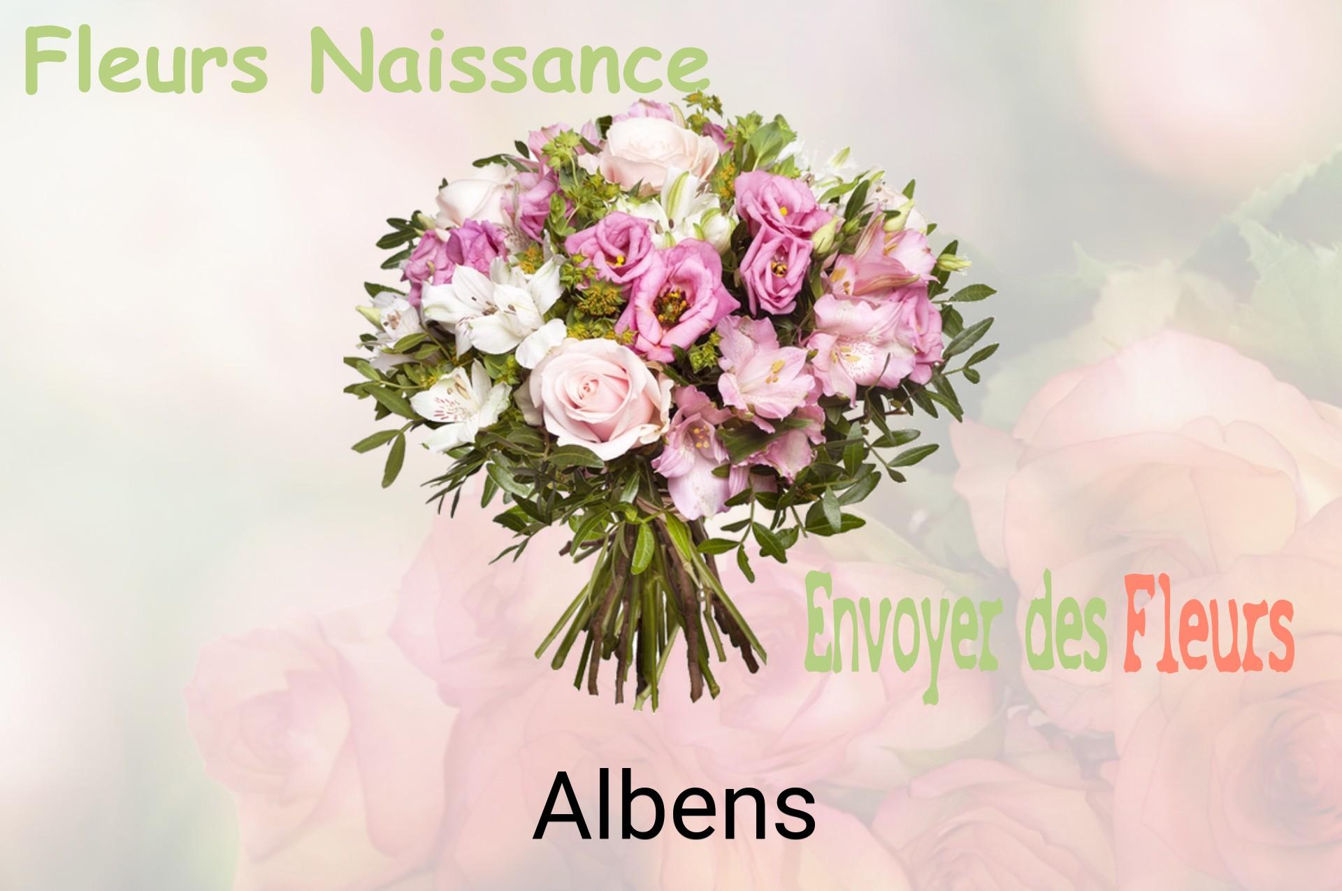 Bouquet de fleurs de naissance livré à Albens